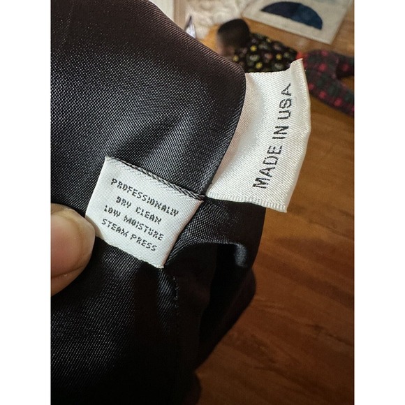 Vintage Jones New York 100% Wool Long Black Coat 50" Tall Size 8 Tip Is Damage. - Picture 13 of 13